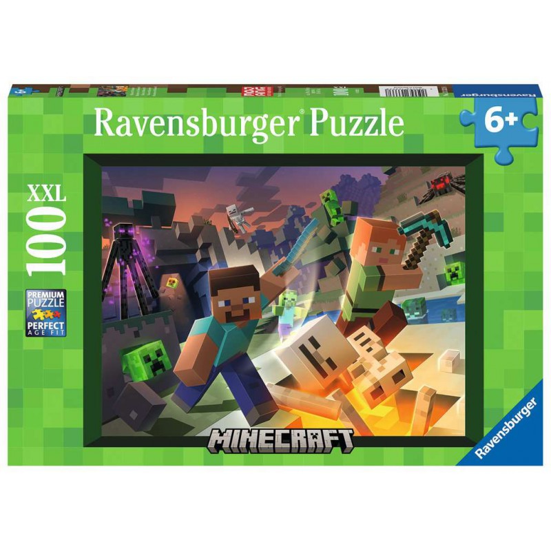 Monsters van Minecraft, 100 stukjes puzzel Ravensburger
