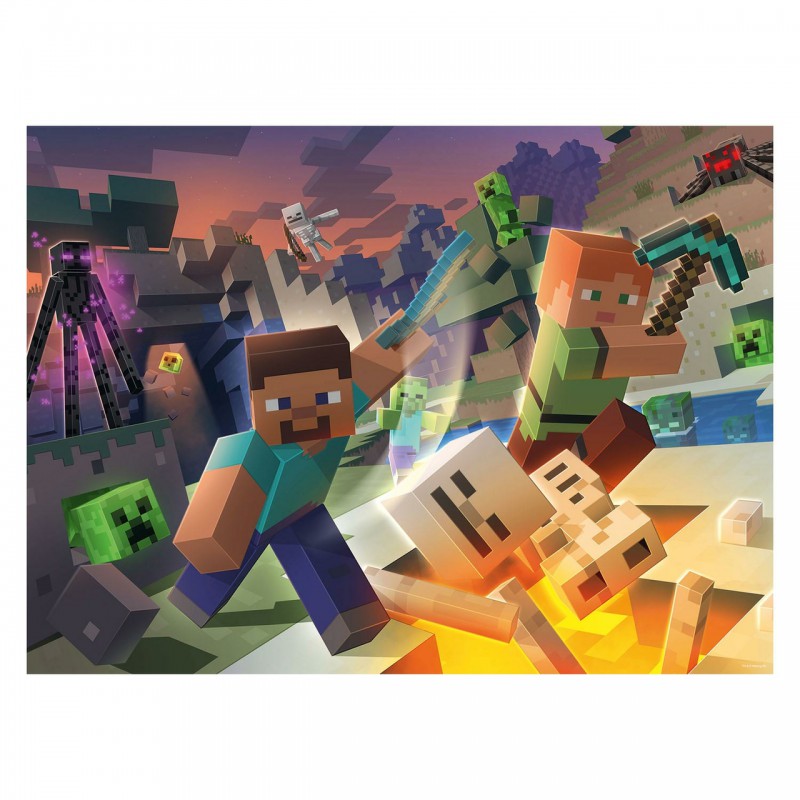 Monsters van Minecraft, 100 stukjes puzzel Ravensburger
