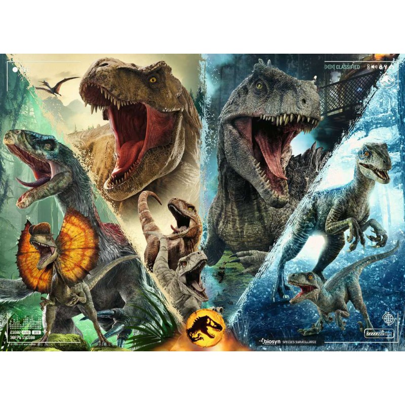 Jurassic World, Dinosaurussoorten 100 stukjes puzzel Ravensburger