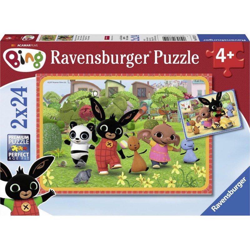 Ravensburger  2*24stukjes Bing en zijn vrienden