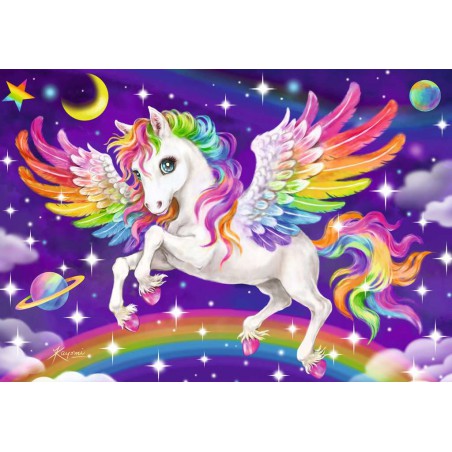 Ravensburger  2*24stukjes unicorn Eenhoorn en Pegasus kinderpuzzel