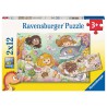 Ravensburger  2x12 kinderpuzzel stukjes Kleine feeën en zeemeerminnen