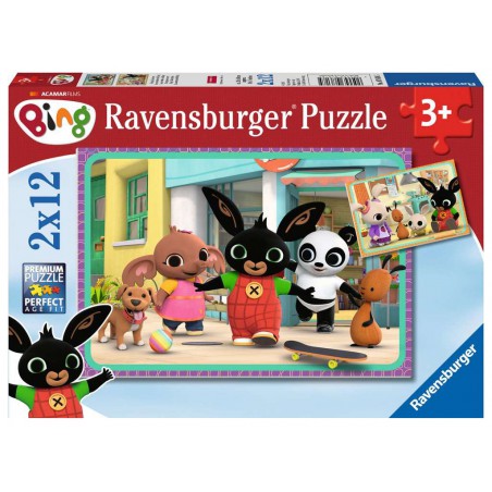 Ravensburger  2x12 kinderpuzzel stukjes Bings avontuur