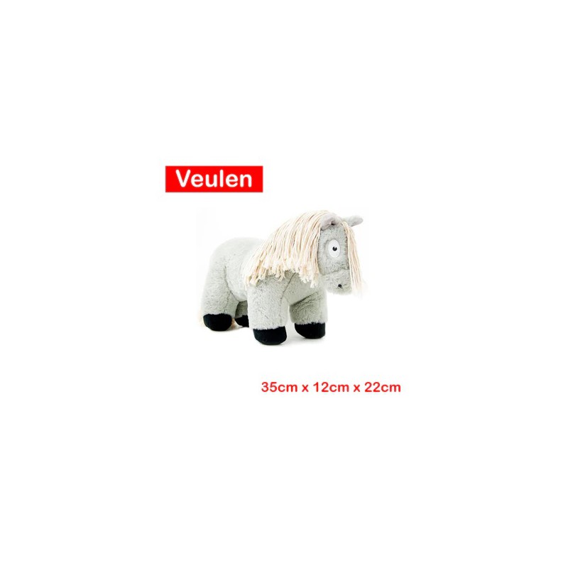 Crafty Ponies - Veulen Knuffel, Grijs 35cm CP035
