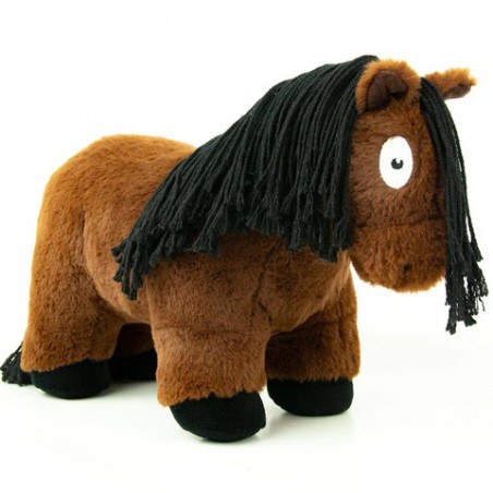 Crafty Ponies - Veulen Knuffel, bruin/zwart 35cm