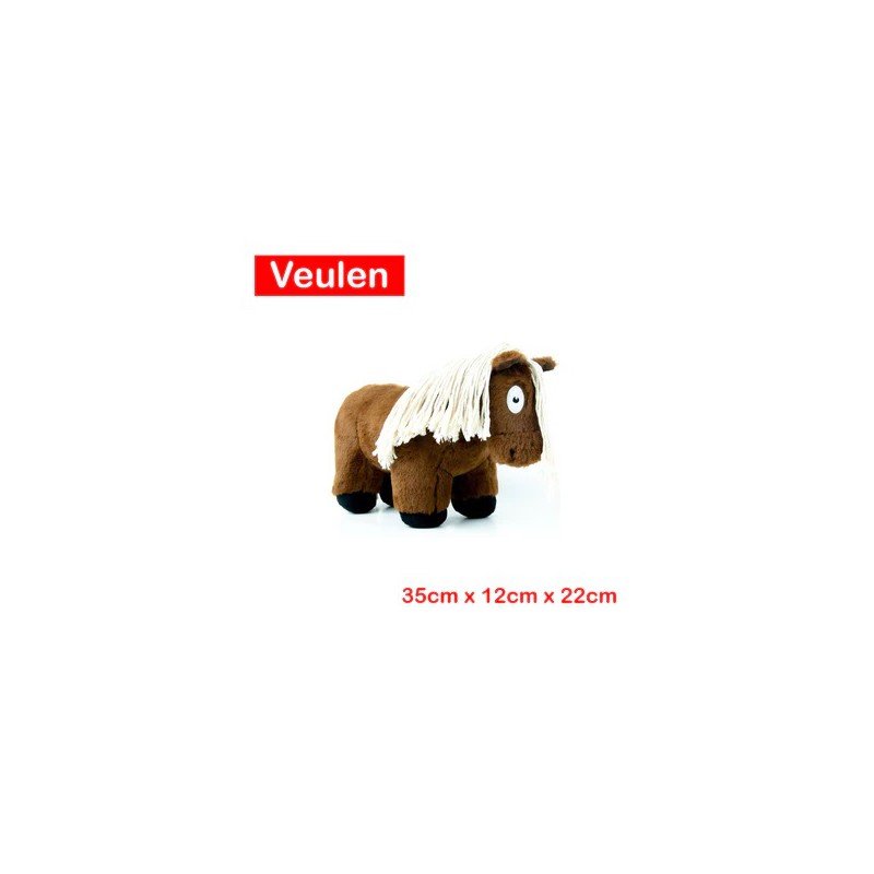 Crafty Ponies - Veulen Knuffel, bruin/wit 35cm