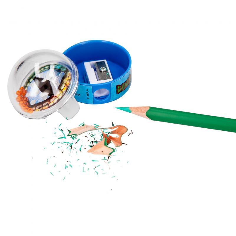 Dino World puntenslijper met geduldspel 11895