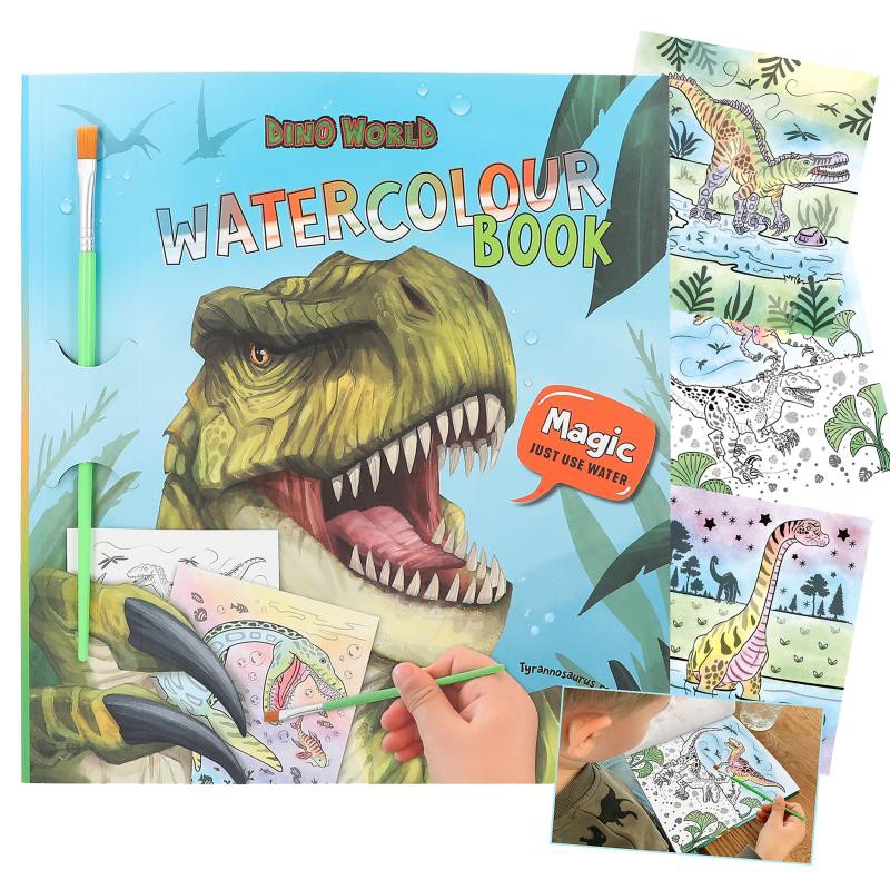 Dino World waterverf boek 12578