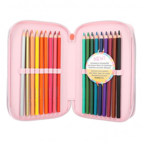 TOPModel 3-vaks etui met pen HAPPY TOGETHER 12262