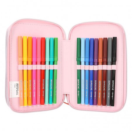 TOPModel 3-vaks etui met pen HAPPY TOGETHER 12262