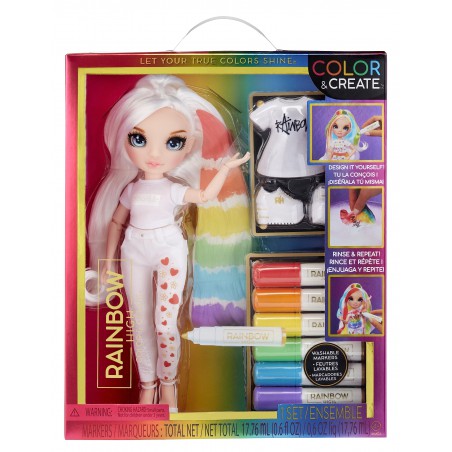 Rainbow High (blue eyes) color & create fashion doll