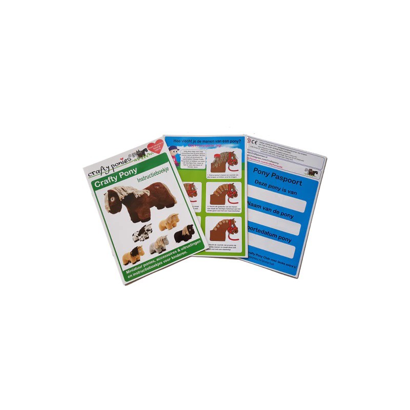 Crafty Ponies - Paarden Knuffel, Wit CP011