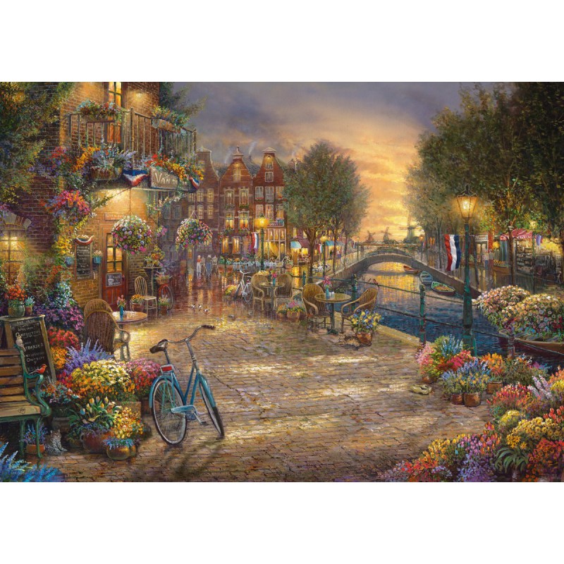 Amsterdam, Thomas Kinkade 1000 stukjes Schmidt