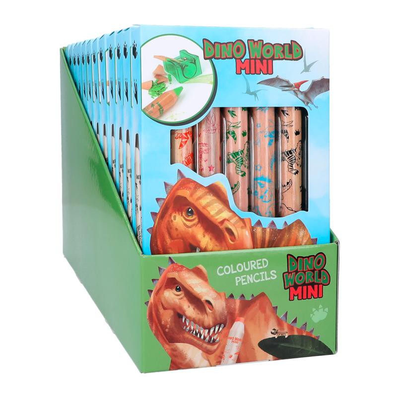 Dino World mini dino kleurpotloden 12180