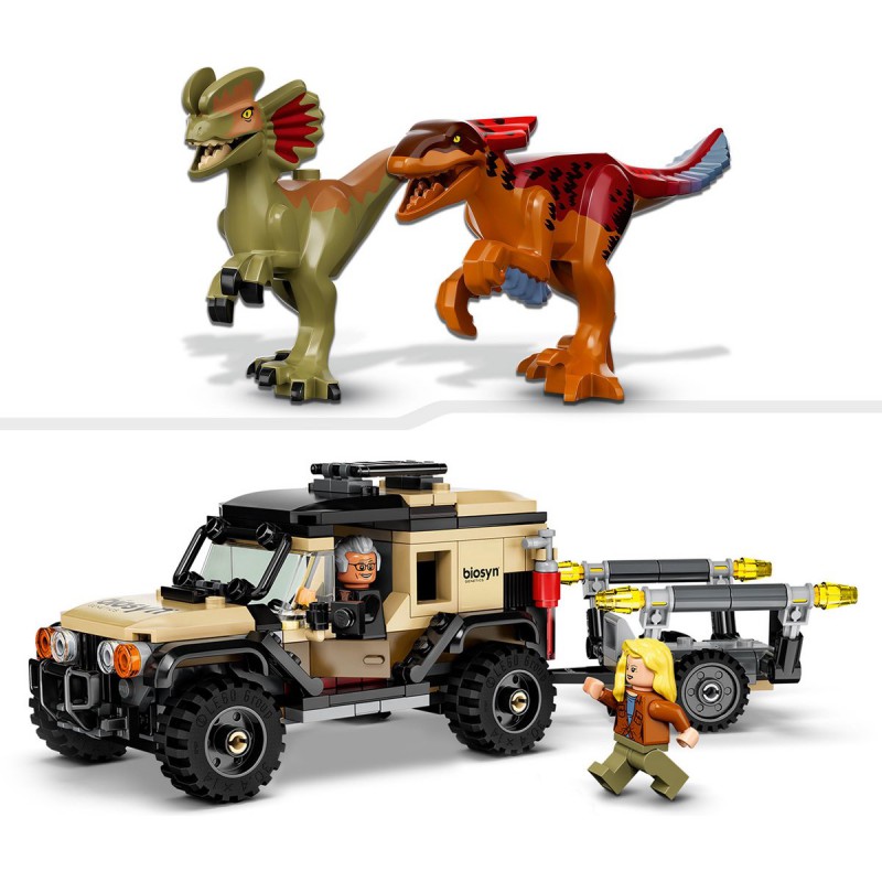 LEGO JURASSIC WORLD - Pyroraptor & Dilophosaurus Transport   76951