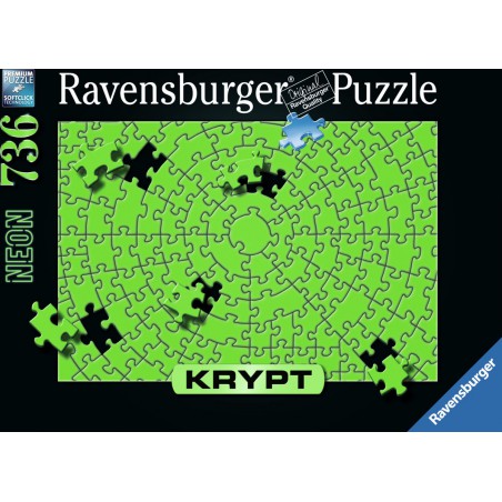 Ravensburger puzzel Krypt Neon green 736 stukjes