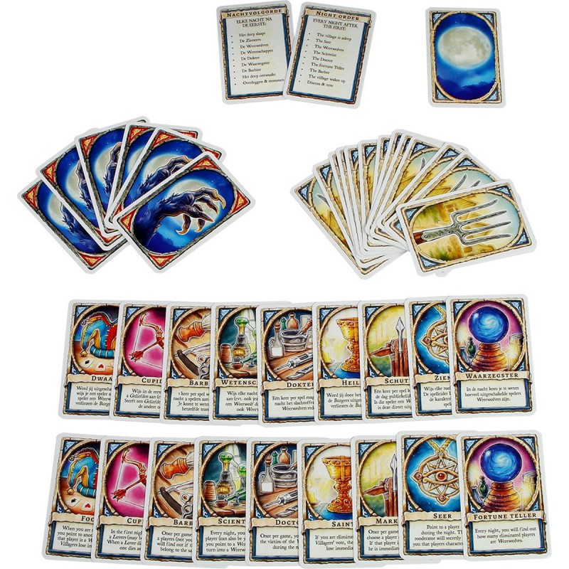 Ontmasker de weerwolven Kaartspel, 999games