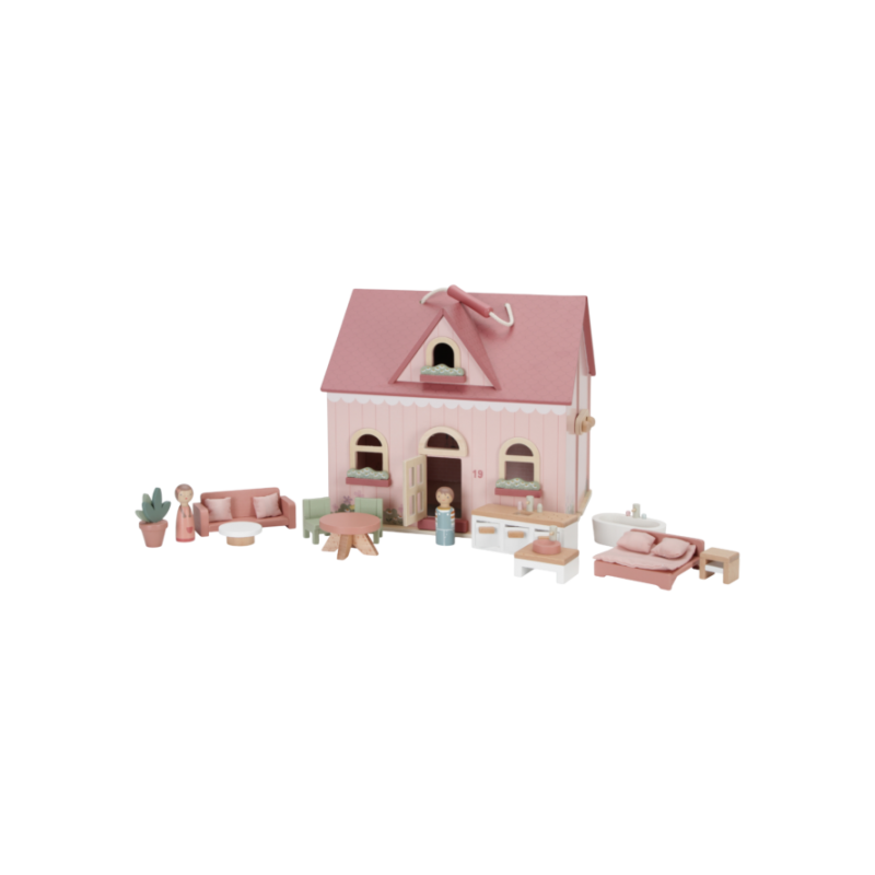 Houten Poppenhuis klein - Little Dutch