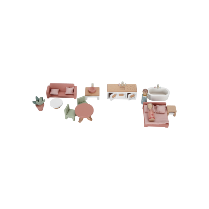 Houten Poppenhuis klein - Little Dutch