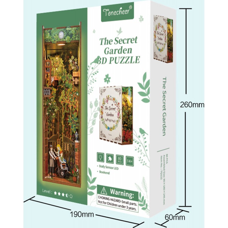 DIY Bookend, The Secret Garden, Tonecheer