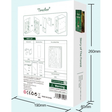 DIY Bookend, Story of The Forest, Tonecheer