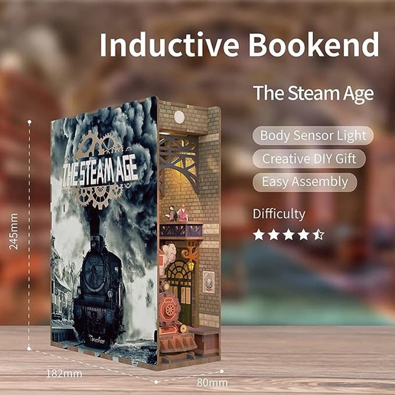 DIY Bookend, The Steam Age, Tonecheer