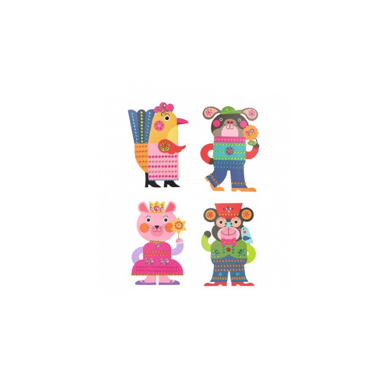 Djeco, creatief met stickers, schitterend