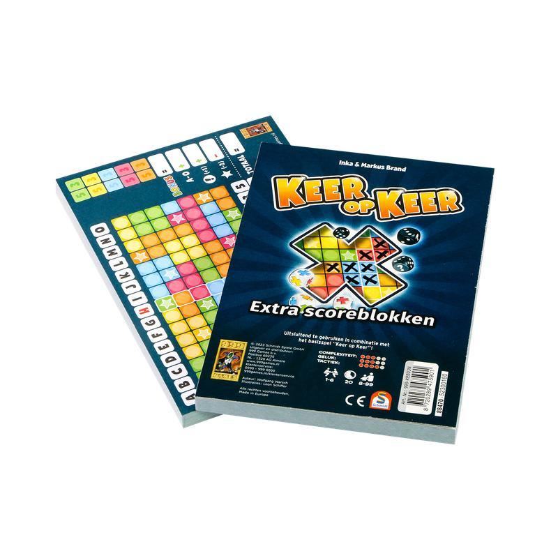 Keer Op Keer - Scoreblokken (2 stuks), 999games