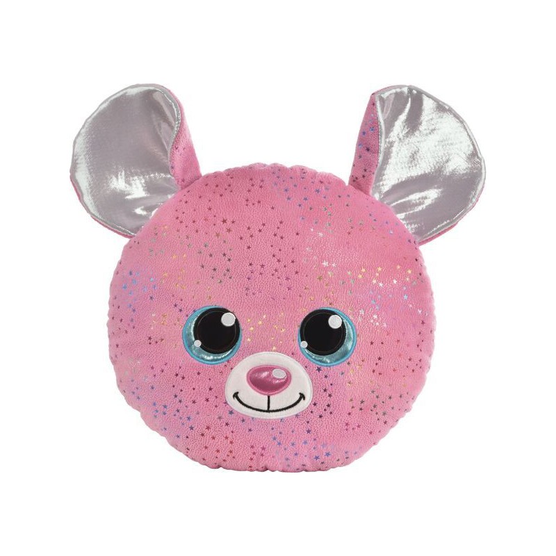 Kussen knuffel muis Miss Mausie, 32x32 cm, Glubschis