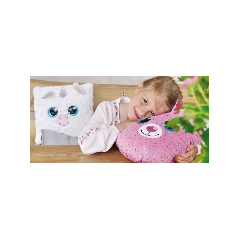 Kussen knuffel muis Miss Mausie, 32x32 cm, Glubschis