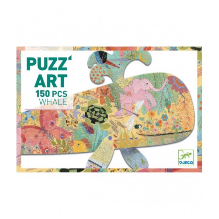 Djeco - Puzz' art puzzel, Walvis, 150 stukjes