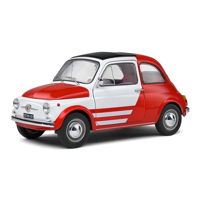 Fiat 500 L 1985 Tribute Red/White - 1:18 - Solido