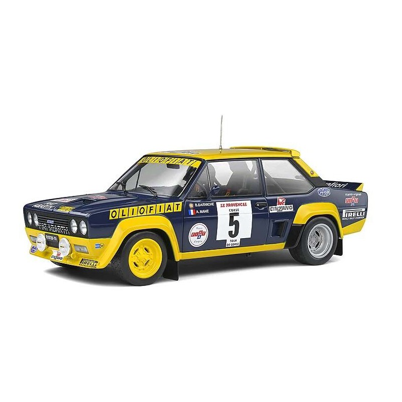 Fiat 131 Abarth Tour de Corse '77 Blue - 1:18 - Solido