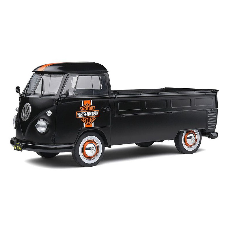 Volkswagen T1 Pick Up '50 Harley Davidson Black - 1:18 - Solido