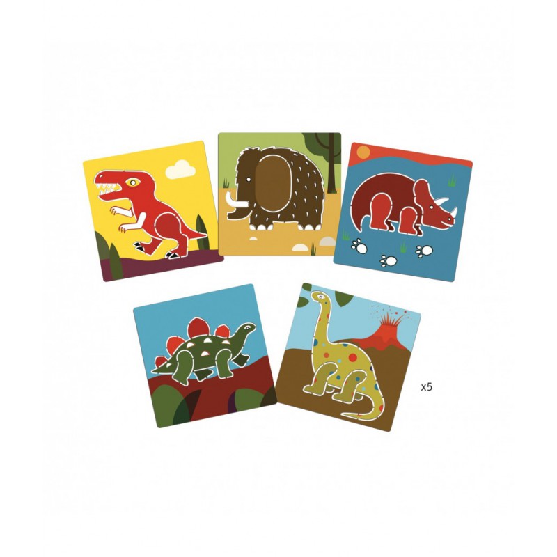 Djeco - Sjablonen - Dinosaurussen DJ08863