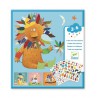Djeco -Creëren met stickers, Dieren