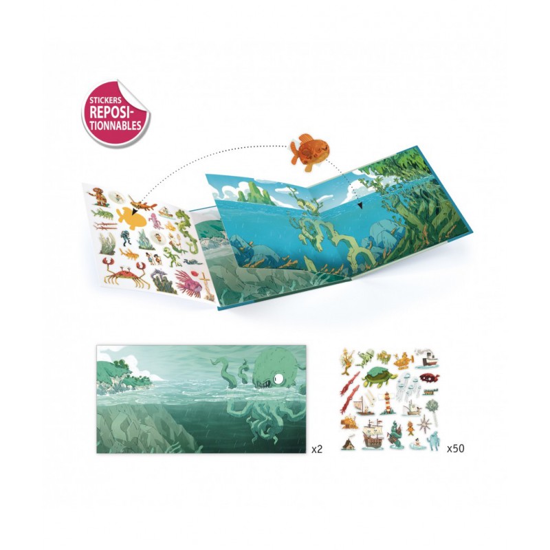 Sticker story, Avonturen in de zee