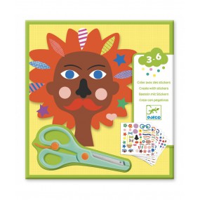Djeco -Creëren met stickers, Kapper