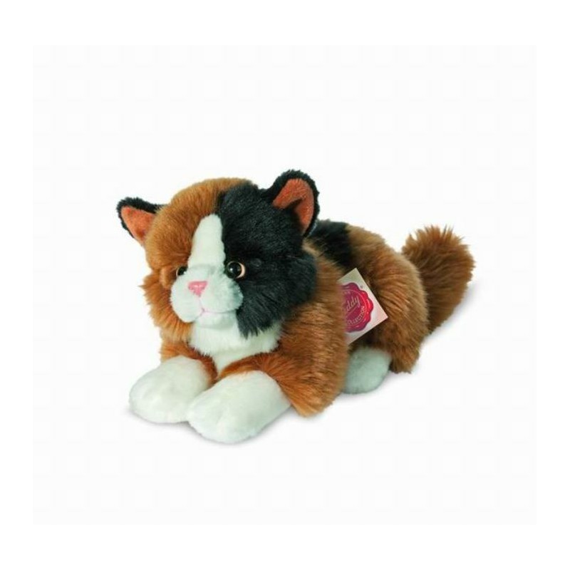 Hermann Teddy - kat liggend 20cm