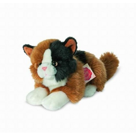 Hermann Teddy - kat liggend 20cm