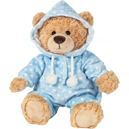 Hermann Teddy - Schlafanzugbeer blauw 30cm