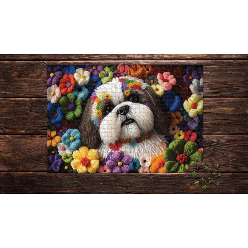 Shih Tzu Tuin, 1000 stukjes, Piece of Mind  puzzel