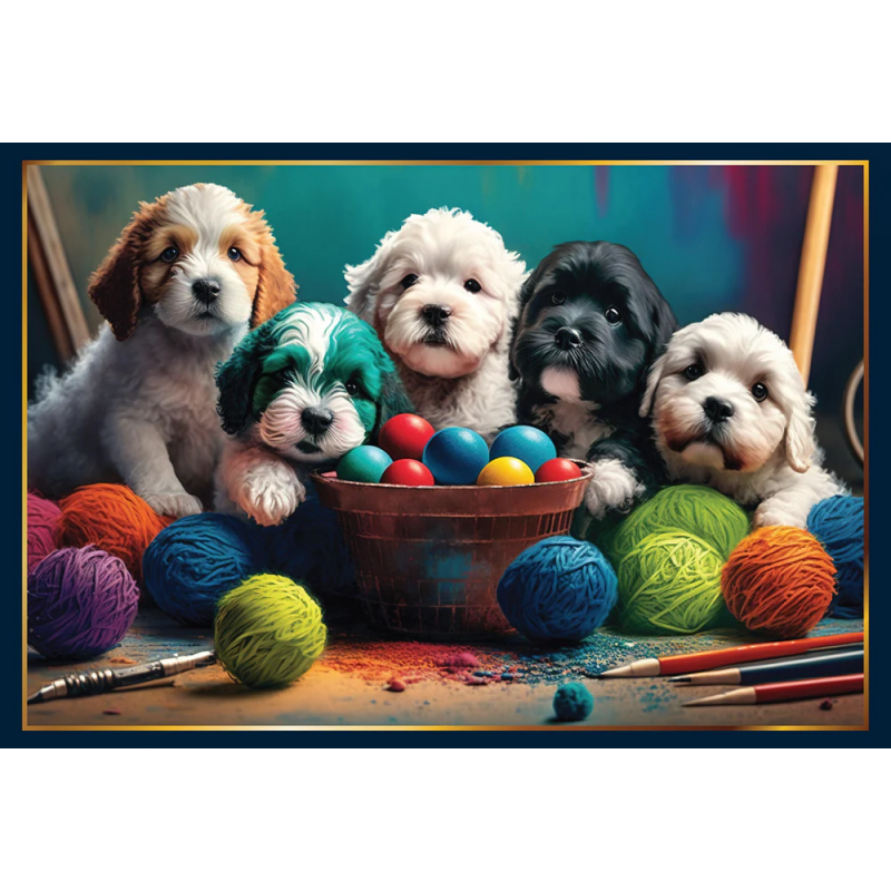 Artistieke Puppies 1000 stukjes, Piece of Mind  puzzel