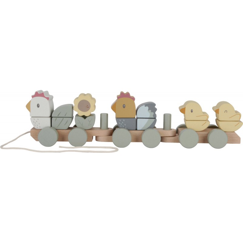 Blokkentrein Kip little farm - Little Dutch