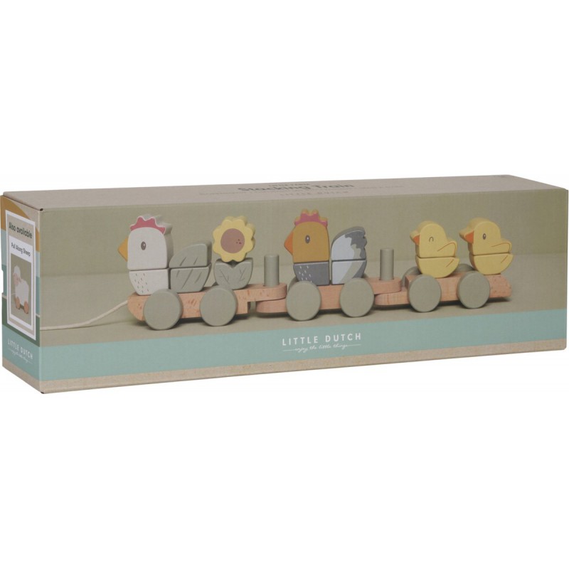 Blokkentrein Kip  little farm - Little Dutch