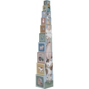 Kartonnen stapeltoren  little farm - Little Dutch