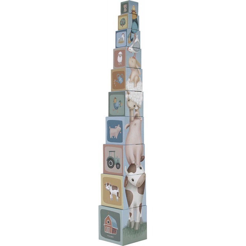 Kartonnen stapeltoren  little farm - Little Dutch