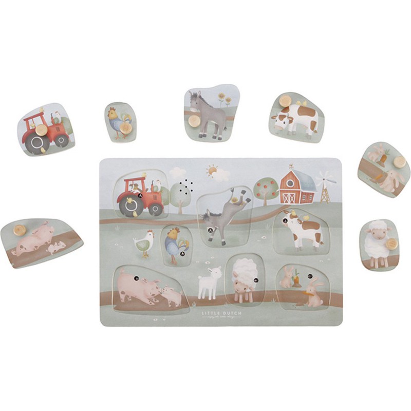 Geluiden puzzel  little farm - Little Dutch