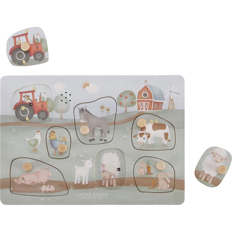Geluiden puzzel  little farm - Little Dutch
