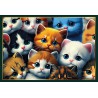 Muur van Katten 1000 stukjes, Piece of Mind puzzel Muur van Katten 1000 stukjes, Piece of Mind puzzel